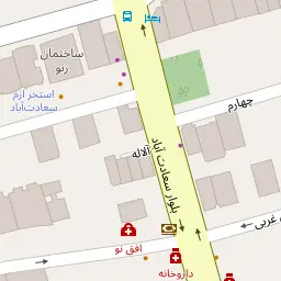 این نقشه، نشانی دکتر سعید رجبیان (سعادت آباد) متخصص جراحی پلاستیک و زیبایی در شهر تهران است. در اینجا آماده پذیرایی، ویزیت، معاینه و ارایه خدمات به شما بیماران گرامی هستند.