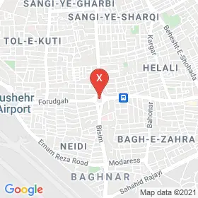 این نقشه، نشانی دکتر سعید باقی متخصص دندان پزشک در شهر بوشهر است. در اینجا آماده پذیرایی، ویزیت، معاینه و ارایه خدمات به شما بیماران گرامی هستند.