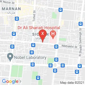 این نقشه، نشانی دکتر نغمه فیضی نجفی متخصص دندانپزشکی کودکان در شهر اصفهان است. در اینجا آماده پذیرایی، ویزیت، معاینه و ارایه خدمات به شما بیماران گرامی هستند.