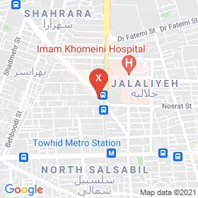 این نقشه، لوکیشن دکتر نازی معینی متخصص جراحی عمومی؛ فوق تخصصی جراحی پستان؛ جراحی انکوپلاستی پستان در شهر تهران است. در اینجا آماده پذیرایی، ویزیت، معاینه و ارایه خدمات به شما بیماران گرامی هستند.