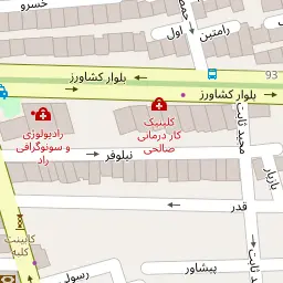 این نقشه، نشانی دکتر مهری رایکا (بلوار کشاورز) متخصص زنان، زایمان و نازایی در شهر تهران است. در اینجا آماده پذیرایی، ویزیت، معاینه و ارایه خدمات به شما بیماران گرامی هستند.